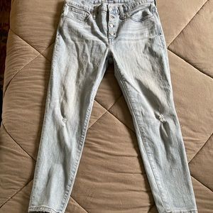 Madewell 9-inch High Rise Skinny Jeans EUC